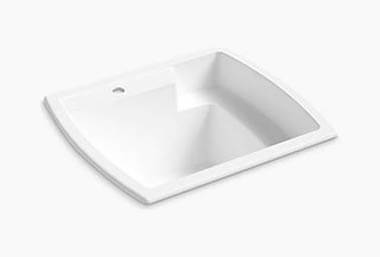 White utility sink